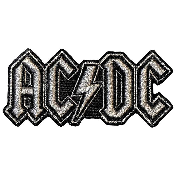 AC/DC Standard Patch: Silver Logo