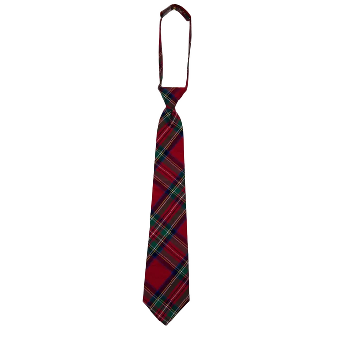 Adjustable Christmas Plaid Tie