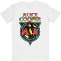 Alice Cooper Unisex T-Shirt: Snakeskin - White