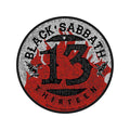 Black Sabbath Circular Standard Patch: 13 Flames Circular