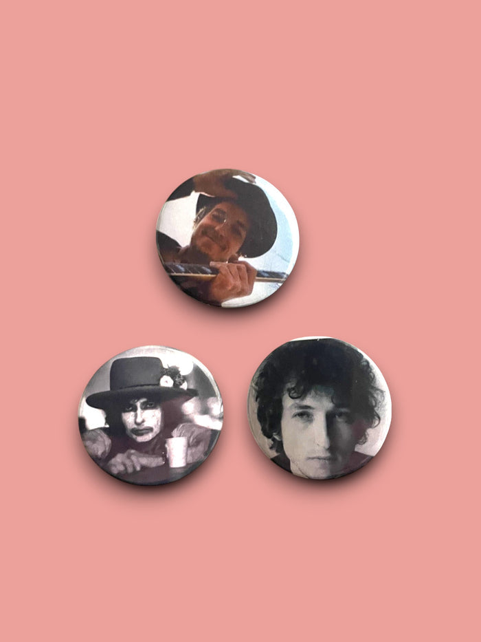 Bob Dylan - Set of 3 Button Badges - Badge