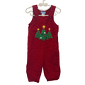 Corduroy Overalls / Christmas Trees