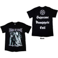 Cradle Of Filth Unisex T-Shirt: Supreme Vampiric Evil (Back Print) - Black