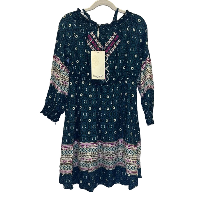 Elastic Collar Dress/Boho