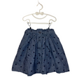Elastic Waist Button Down Skirt / Stars