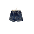 Elastic Waist Denim Shorts