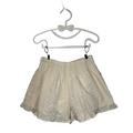 Elastic Waist Embroidered Shorts