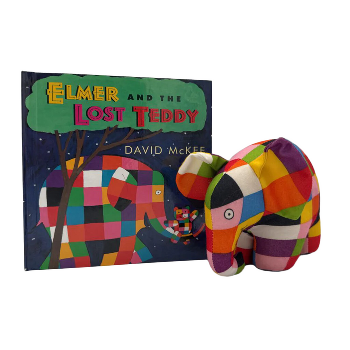 Elmer and the Lost Teddy Stuffie Set