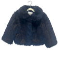 Faux Fur Half Jacket/Collared