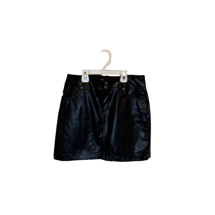 Faux Leather Skirt