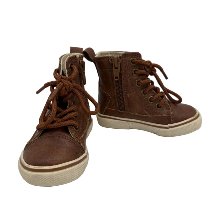 Faux Leather Zip Boot