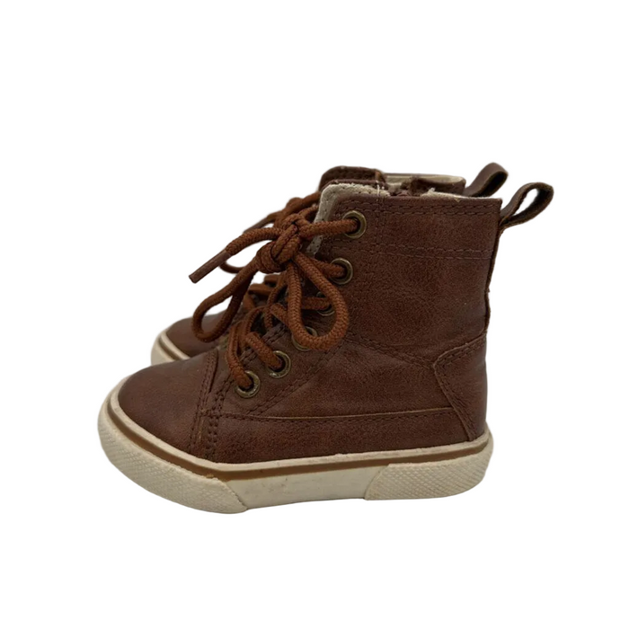Faux Leather Zip Boot