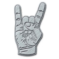 Generic Pin Badge: Devil Horns (Die-Cast Relief)