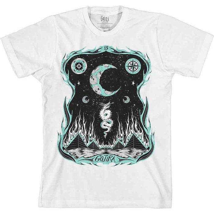 Gojira Unisex T-Shirt: Dragons Dwell - White