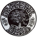 Grateful Dead Circular Standard Patch: Black & White Bertha Circle