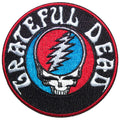Grateful Dead Circular Standard Patch: Steal Your Face Logo v2