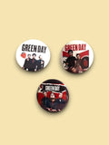 Green Day - Set of 3 Button Badges - Badge