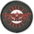 Guns N' Roses Circular Standard Patch: Red Circle Logo