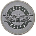 Guns N' Roses Circular Standard Patch: White Circle Logo