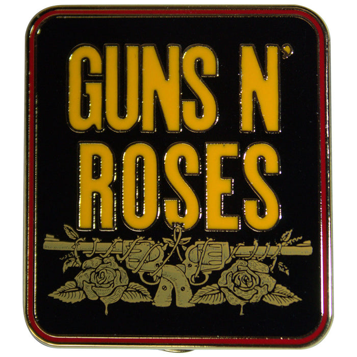 Guns N' Roses Pin Badge: Stacked Black