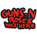 Guns N' Roses Standard Patch: Cut Out Was Here