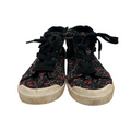 High Top Lace Up Sneakers / Flowers