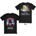Iron Maiden Unisex T-Shirt: Not An English Rock Band (Back Print) - Black