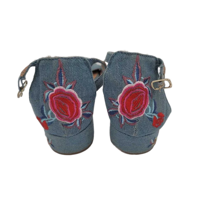 Kitten Heel Shoe / Floral Heel