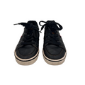 Lace Up Faux Leather Sneaker