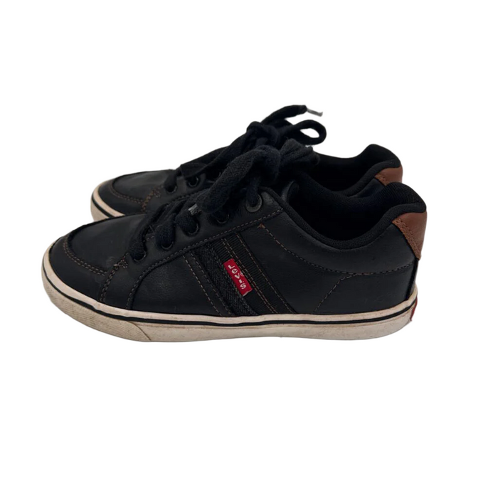 Lace Up Faux Leather Sneaker