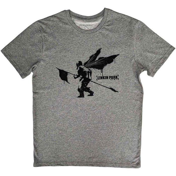 Linkin Park Unisex T-Shirt: Street Soldier - Grey