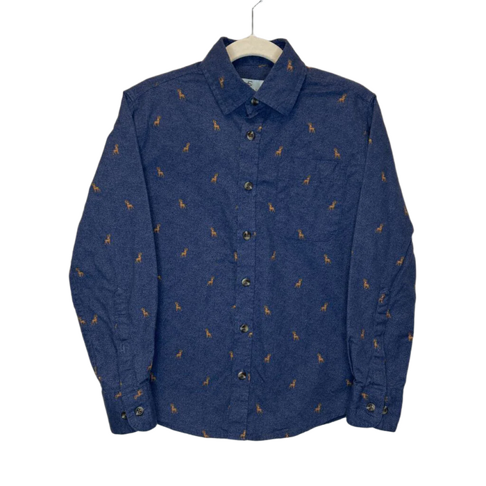 LS Collared Button Down / Deer