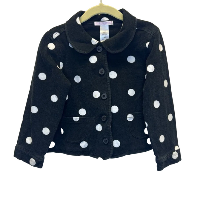 LS Collared Button Down / Dots