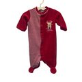 LS Fleece Footed Christmas Onesie