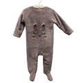 LS Fleece Footed Onesie / Bunny Face