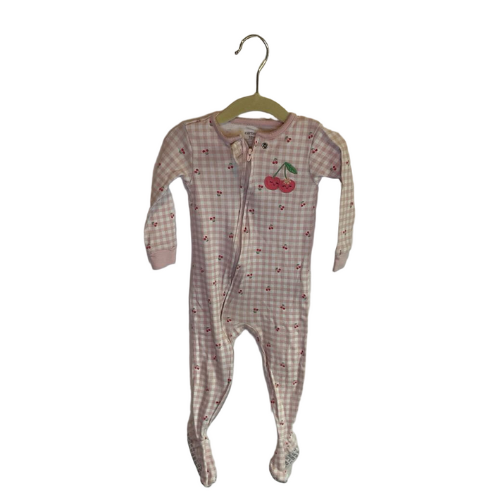 LS Footed Onesie / Cherries