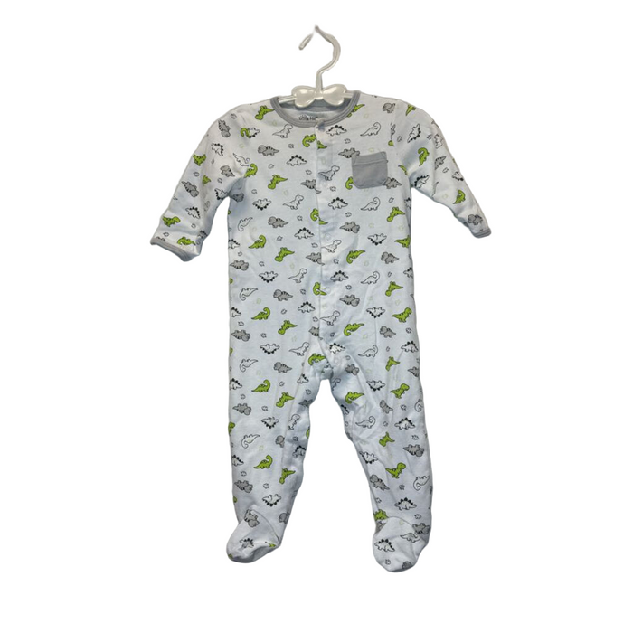 LS Footed Onesie / Dinosaurs