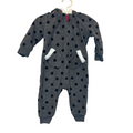 LS Hooded Bunting Suit / Dots