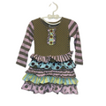 LS Multi Pattern Cotton Dress