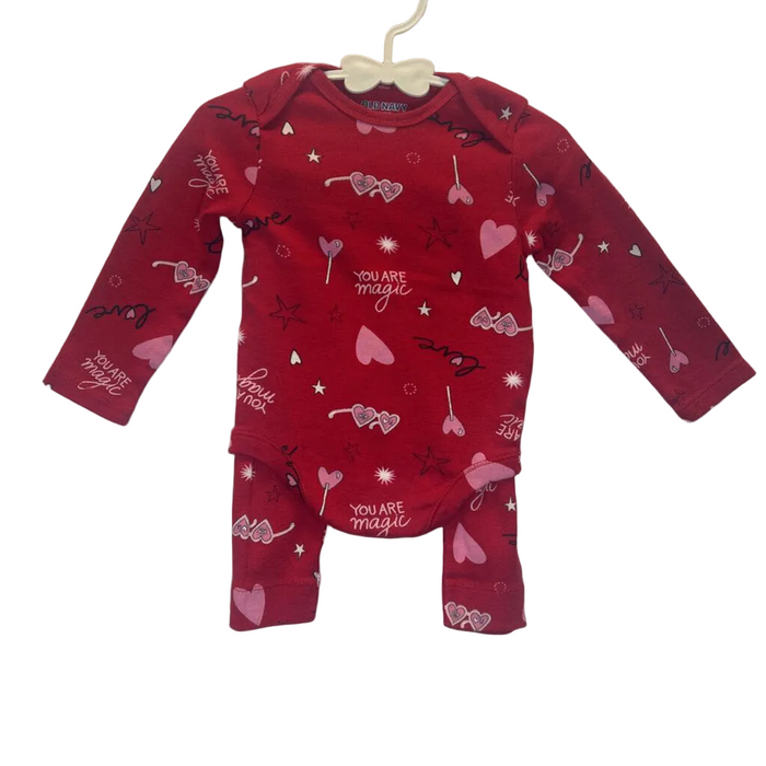 LS Onesie + Pants / Love