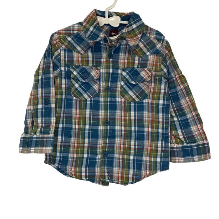 LS Plaid Button Down