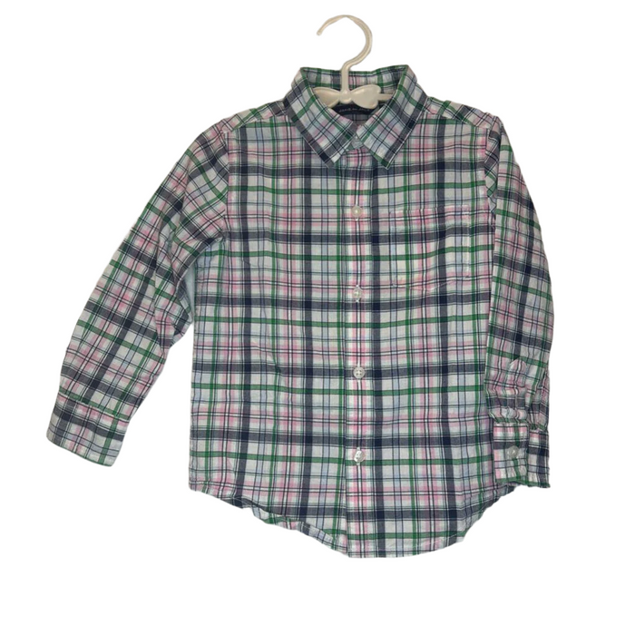 LS Plaid Button Down