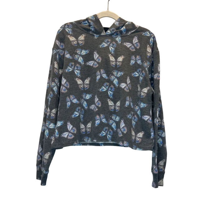 LS Pullover Hoodie / Butterflies