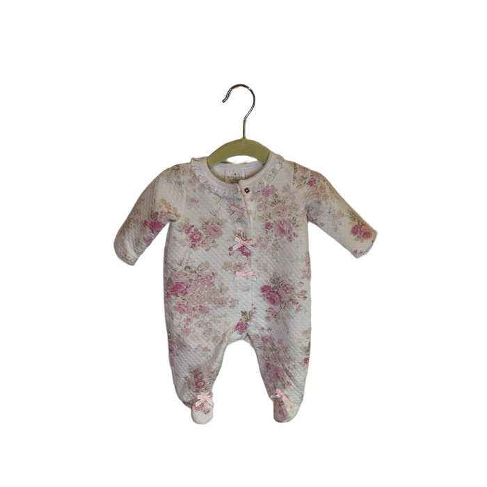 LS Quilted Footed Onesie