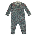 LS Romper/Flowers/Snap Closure