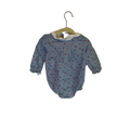LS Ruffle Collar Romper + Flowers