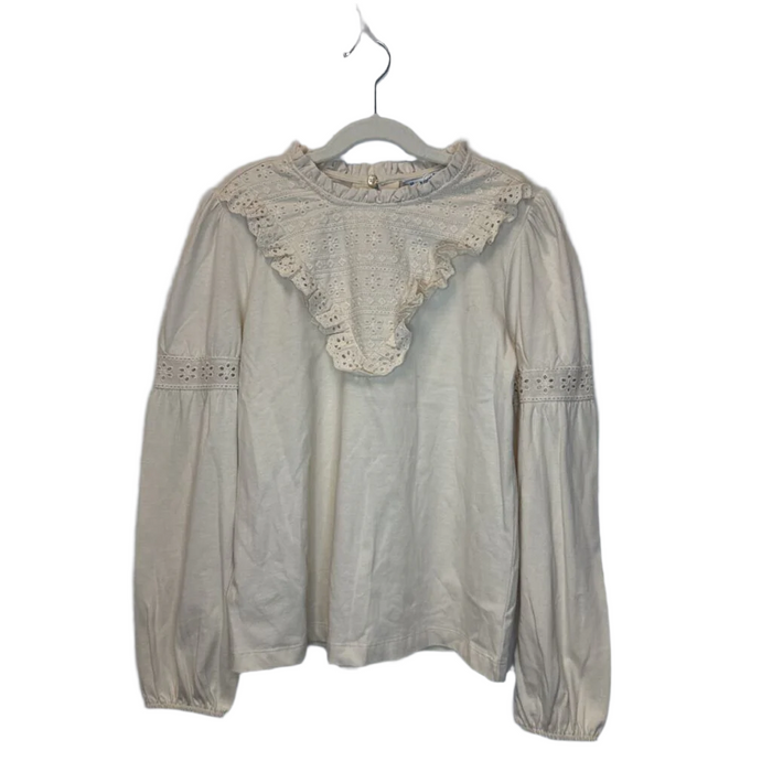 LS Shirt / Lace Ruffle