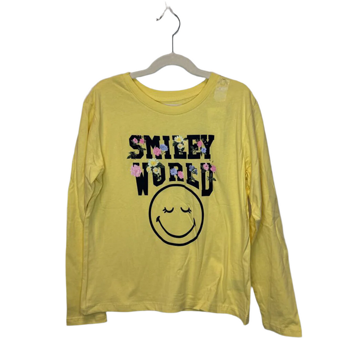 LS Shirt / Smiley World + Flowers