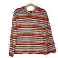 LS Striped Hooded Shirt