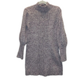 LS Turtle Neck Sweater Dress/Button Back